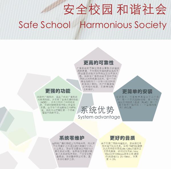 校园公共广播系统设计【茄子短视频污音响】