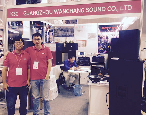 茄子短视频污音响品牌亮相2017越南灯光音响展