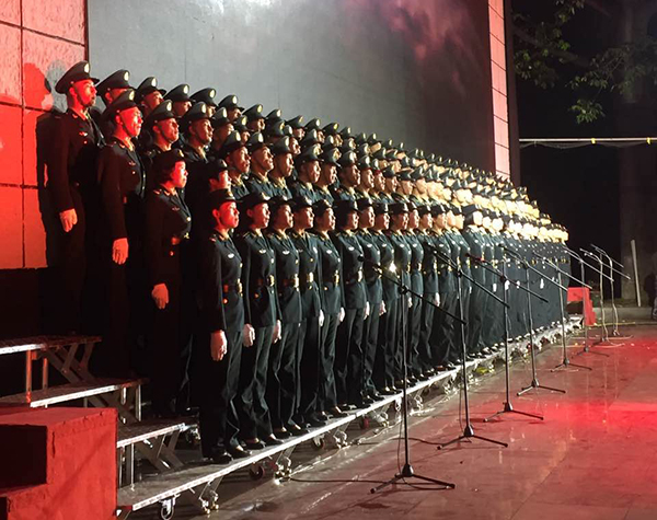 韶关八一军民联欢晚会采用线阵音响系统