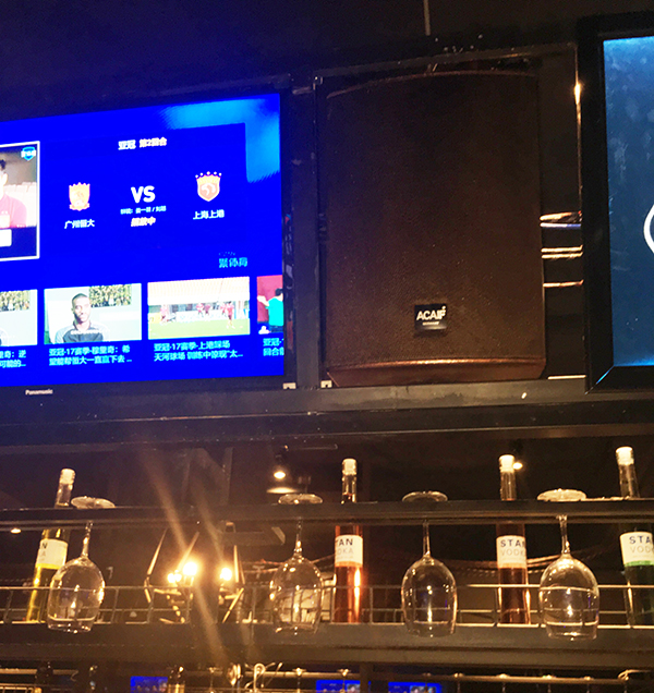 进口专业音响设备入驻娱乐露天酒吧