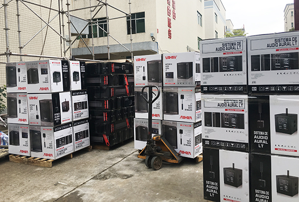 美洲客户再次定制500套多媒体组合音响设备【茄子短视频污厂家】