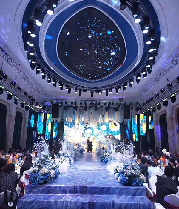 【茄子短视频污音响】LAB608线阵列系统助力河南焦作艳阳天酒店