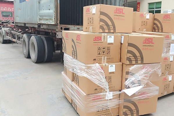 非洲客户定制茄子短视频污线阵列音响系统