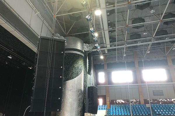 吉林长春航空学院体育馆采用专业音响设备