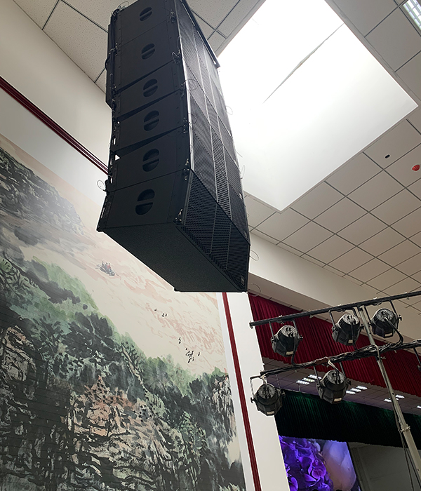 河南驻马店农业学校多功能厅工程案例【万昌企业】