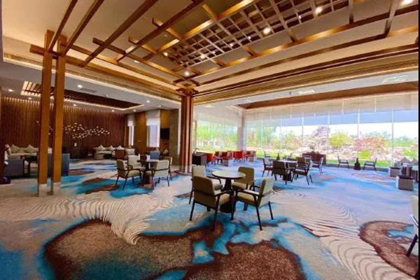 威海市蓝湖宾馆选用茄子短视频污GL有源线阵音响产品