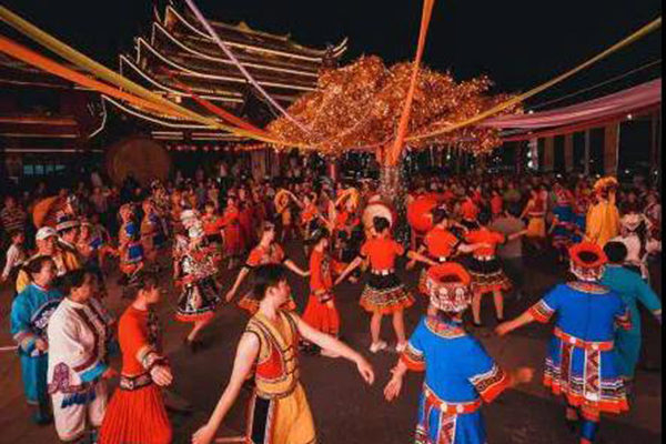 【茄子短视频污音响】JSL为湘西秘境小镇首届跳花节提供茄子视频黄色片演出设备