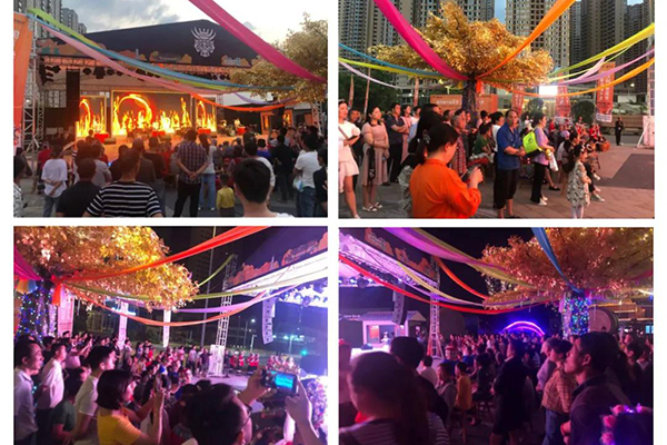 【茄子短视频污音响】JSL为湘西秘境小镇首届跳花节提供茄子视频黄色片演出设备