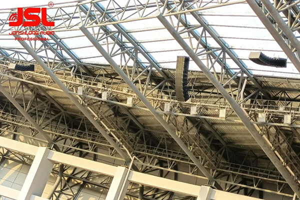 茄子短视频污专业音响设备成功助力鹿寨田径运动场—— 基于Dante网络架构现场音频系统