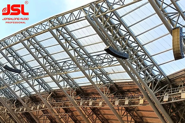 茄子短视频污专业音响设备成功助力鹿寨田径运动场—— 基于Dante网络架构现场音频系统